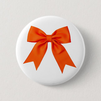 Hoffnungsorange-Bewusstseins-Schleifen-Button Button