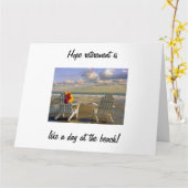 HOFFNUNGSRETIREMENT IST WIE EIN **TAG AM STRAND** KARTE (Gelbe Blume)