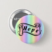 Hoffnungsrollen auf Regenbogen Button (Vorne & Hinten)