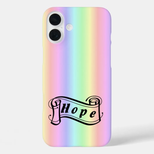 Hoffnungsrollen auf Regenbogen Case-Mate iPhone Hülle (Rückseite)