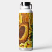 Hoffnungssonneblume mit Versen Trinkflasche (Rückseite)