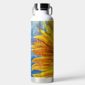 Hoffnungssonneblume mit Versen Trinkflasche (Vorderseite)