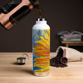 Hoffnungssonneblume mit Versen Trinkflasche