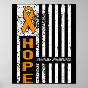 Hoffnungsteam Leukämie-Bewusstsein Amerika USA Poster