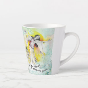 "Hoffnungsvoll Gott/Seamstress" Latte Tasse