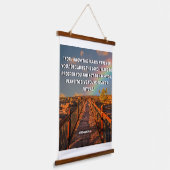 Hoffnungsvolle Bibelverse Jeremiah 29:11 Wandteppich Mit Holzrahmen (Gewinkelt)