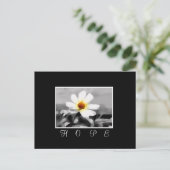 hoffnungsvolle florale Postkarte (Stehend Vorderseite)