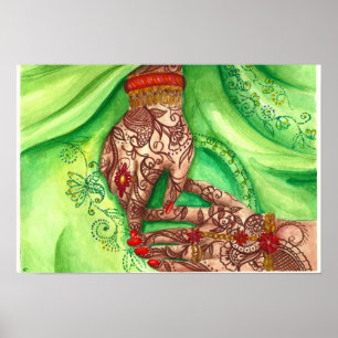 "Hoffnungsvolle Hände" Poster