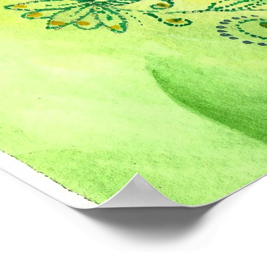 "Hoffnungsvolle Hände" Poster (Ecke)