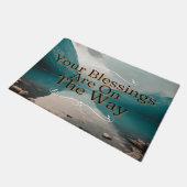 Hoffnungsvolle Horizonte Segnungen von oben Fußmatte (Schrägansicht)