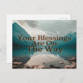 Hoffnungsvolle Horizonte Segnungen von oben Postkarte (Vorne/Hinten)