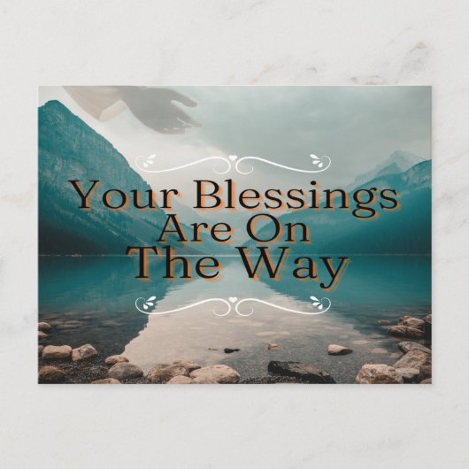 Hoffnungsvolle Horizonte Segnungen von oben Postkarte (Vorderseite)