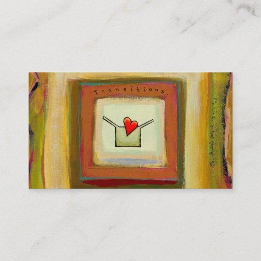 Hoffnungsvolle Kunst der Übergangsannahme-Änderung Visitenkarte (Vorderseite)