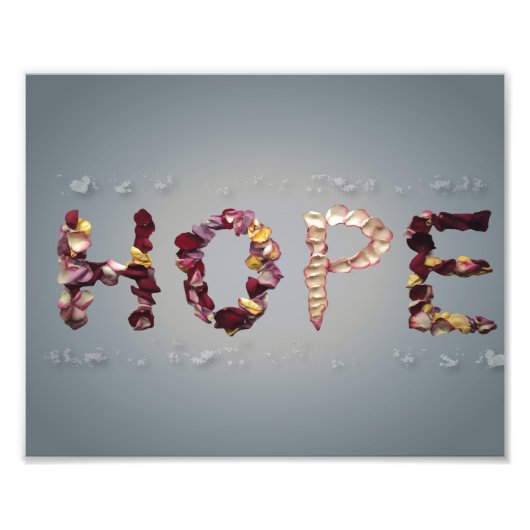 Hoffnungsvolle Rose Fotodruck (Vorne)