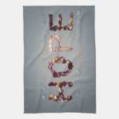 Hoffnungsvolle Rose Geschirrtuch (Vertikal)