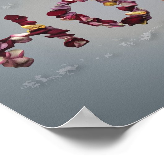 Hoffnungsvolle Rose Poster (Ecke)