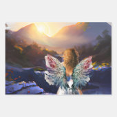 Hoffnungsvolle Sonnenaufgang Wrapping Paper Flat S Geschenkpapier Set (Vorderseite)