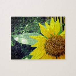 Hoffnungsvolle Sonnenblume Entspannen Selbstpflege Puzzle