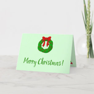 Hoffnungsvolle und süße Weihnachtskarte Feiertagskarte