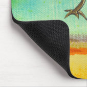 Hoffnungsvoller Baum der inspirierend Malerei des Mousepad (Ecke)