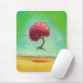 Hoffnungsvoller Baum der inspirierend Malerei des Mousepad (Mit Mouse)