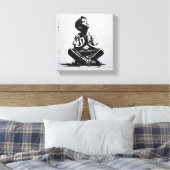 "Hoffnungsvoller Blick" Leinwanddruck (Insitu (Schlafzimmer))