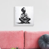 "Hoffnungsvoller Blick" Leinwanddruck (Insitu (Wohnzimmer))