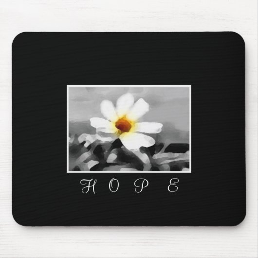 hoffnungsvolles Blumenmousepad Mousepad (Vorne)