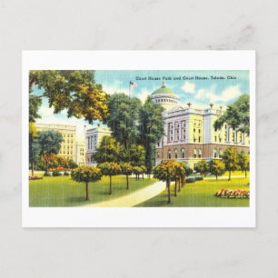 Hofhaus in Toledo, Ohio, Vintage Travel Postkarte