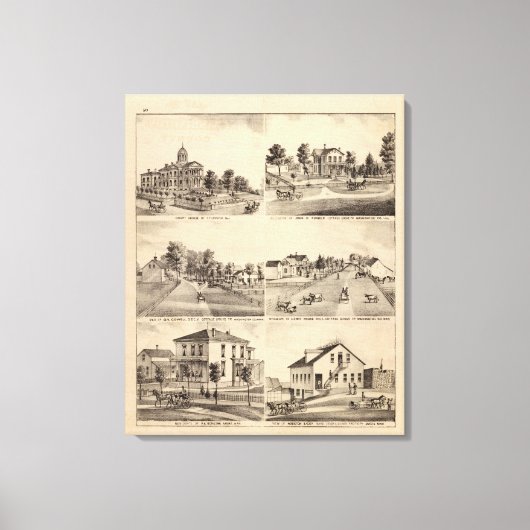 Hofhaus Stillwater, Minnesota Leinwanddruck (Vorderseite)