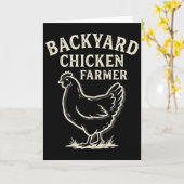 Hofhuhn Farmer _1  Karte (Gelbe Blume)