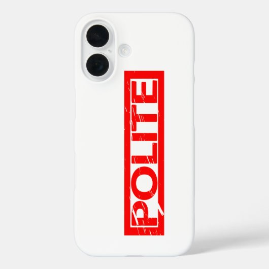 Höfliche Briefmarke Case-Mate iPhone Hülle (Rückseite)