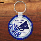 Höfliche Gastgeschenke, Megaphone und Pom Poms Schlüsselanhänger (Vorderseite)