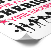 Höflicher Cheer Respekt für Ihre Bases schützen Ih Poster (Ecke)