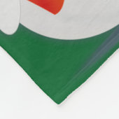 Höflicher Schneemann Fleecedecke (Ecke)