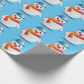 Höflicher Schneemann Geschenkpapier (Ecke)