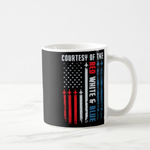 Höflichkeit Des Rot-Weiß-Blauen Shirts Für Männer Kaffeetasse