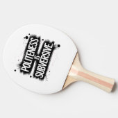 Höflichkeit ist subversiv tischtennis schläger (Seitenansicht)
