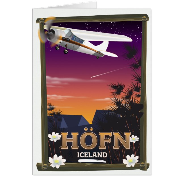 Höfn Island-Flugplakat (Vorne)