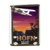 Höfn Island-Flugplakat Magnet (Vertikal)