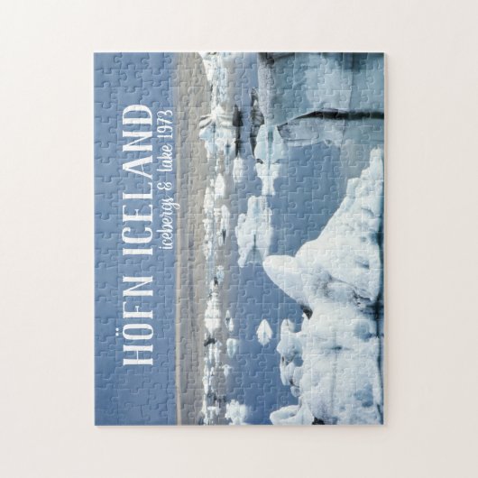 Höfn Island Icebergs & Lake Blue Ice Glacier Puzzle (Vertikal)