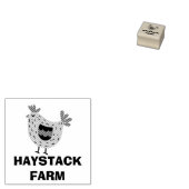 Hofname Personalisiertes Ei Gummistempel (Stempel)