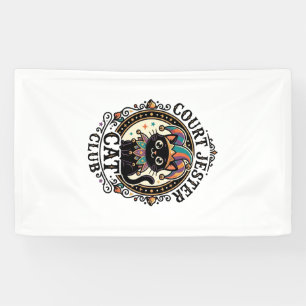 Hofnarr Katze Lustige Katzenliebhaber Design - Hof Banner