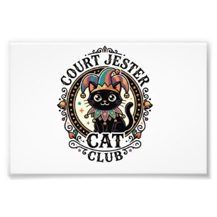 Hofnarr Katze Lustige Katzenliebhaber Design - Hof Fotodruck