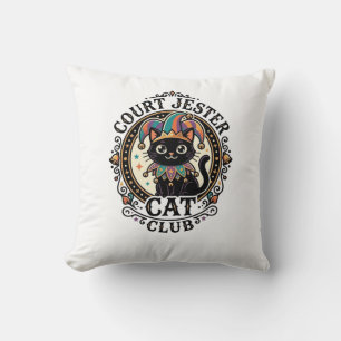 Hofnarr Katze Lustige Katzenliebhaber Design - Hof Kissen