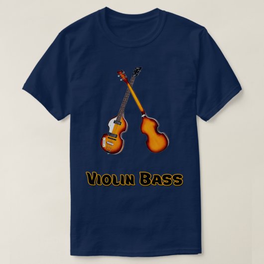 Hofner Violin Bass Musikinstrumente T-Shirt (Design vorne)