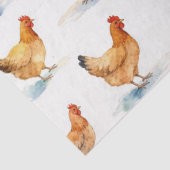 Hoftiere Hühner Muster Seidenpapier (Detail)