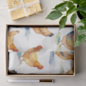 Hoftiere Hühner Muster Seidenpapier (Geschenk)