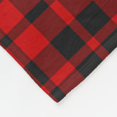 Hog Clan Abzeichen Tartan Kariert Fleecedecke (Ecke)