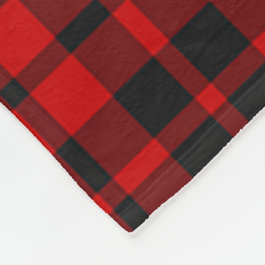 Hog Clan Abzeichen Tartan Kariert Fleecedecke (Ecke)